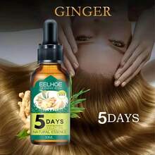 30ml Ginger Essential Oil With Biotin Hair Serum - Ginger Hair Serum, 5-Day Ginger Nourishing Scalp Massage For All Hair Types, Moisturizing Hair Care, Perfect Gift For Valentine's Day And Mother's Day, Unisex - Multicolor - View 3
