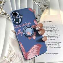 [Teléfono] Soporte de anillo de silicona, TPU antigolpes con agarre giratorio de 360°, cobertura total para phone 12, 13, 14, 15 y 16 (incluidos Pro/Pro/Plus). Colores: negro, blanco y azul. - Multicolor - Ver 3