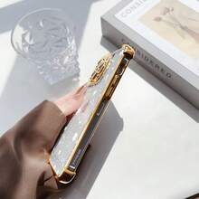 Funda de teléfono de copo de nieve de pantalla completa para 17, 16e, 16, 15, 14, 13, 12, 11,, Pro X XR XSMAX 8, Plus, funda trasera transparente suave a prueba de golpes, accesorios navideños, regalos navideños, diseño de copo de nieve, material a prueba de golpes, compradores de regalos, compradores navideños - Colores mixtos - Ver 6