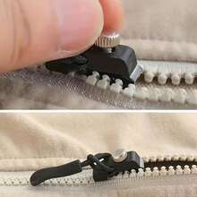 10/3/6-Piece Zipper Repair Kit, Quick-Install Detachable Zipper Heads, No Sewing Required. Suitable For Jackets, Suitcases, And Bags. Available In Black, Sizes S, M, And L. Durable Replacement Zipper Sliders For Instant Zipper Repair.