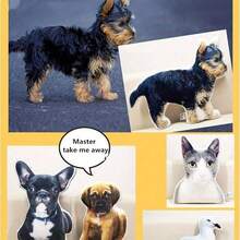 Custom Diy C-Shaped Pillow, Fabric, 14+ Years, Craft Supplies - Personalize With Your Photo For Unique Gift Christmas Gift, Custom Plush, Customize, Pillows,Machine Washable, Digital Printing - Upload Pictures to Customize Pillows - View 7