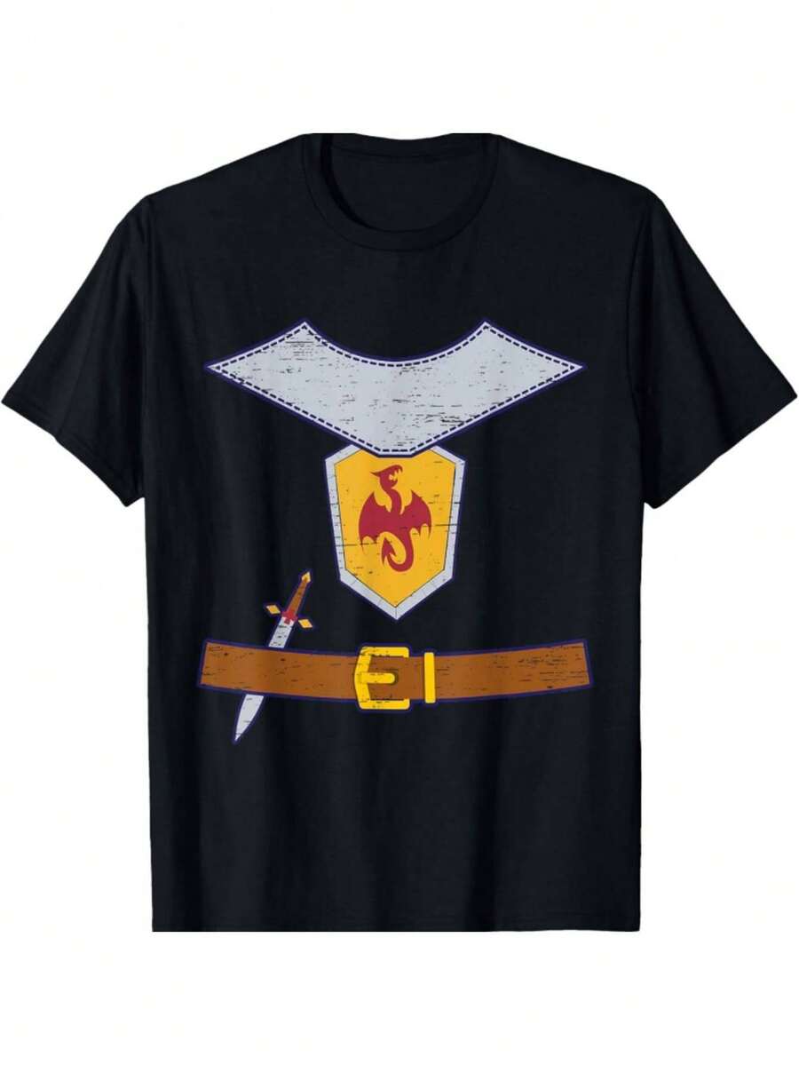 Camiseta 100% algodón de Mujer con Estampado de Hojas Botánicas Negras - Manga Corta de 180gsm, Cuello Redondo, Top Casual y Statement con Diseño de Hojas Doradas, Ajuste para Todas las Estaciones para Playa, Camping, Eventos Festivos - Camiseta Gráfica Minimalista y Elegante para Vestimenta Casual