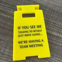 1 件警告过度刺激办公桌标志 - 有趣的办公桌警告标志，适合同事、员工和老板，耐用且轻便的工作区警告标志和办公室装饰 - 彩色 - 查看 13