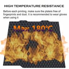 PEO PET Placa de construccin para Bambulabs a1 - Hexágono+patrón de nube - Ver 6