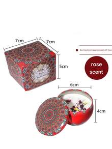 Bougies parfumées, bougies parfumées sans fumée avec boîte colorée, longue durée de combustion et parfum riche - cadeau de Noël pour la famille et les amis, convient pour le mariage, l'anniversaire, les festivals, les souvenirs de mariage, bougies d'aromathérapie pour la maison, cadeau de bougie pour les hommes et les femmes, pour l'anniversaire, le jour de Noël, le yoga, le bain, la Saint-Valentin, la décoration de la maison et de l'hôtel, design à motif rétro