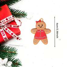 8/16 Pcs Gingerbread Man Ornaments: Add Sweet Ambiance To Your Christmas Tree Decorations! Christmas Halloween Thanksgiving Easter Gifts,Christmas Tree,Santa Claus,Christmas Decorations,Gingerbread House,Christmas Gifts Christmas Tree Hangings,Christmas