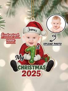 Individuell geformte Holzverzierungen, Mein erstes Weihnachts-Baby-Ornament, Geschenke für Babys und Eltern, Weihnachtsgeschenke, Weihnachtsschmuck, Multifunktional, ideale Geschenke für ihn, Teeraum, Zuhause, Garten, Büro, für Jahrestage, Valentinstag, Muttertag, Vatertag, Abschluss, Einweihung, Herbstdekoration, elegantes Wohnen, kunstvolles Leben