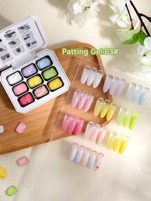 AiFer Bộ 9 màu sơn gel chấm bi, độ bão hòa cao, màu gel bán đặc phổ biến, thích hợp cho các tiệm làm móng. - Nhiều màu - Xem 6
