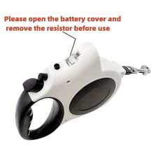 [Retractable Leash] LED Retractable Dog Leash | 1pc 16ft | Durable PVC | Adjustable, Built-In Light | Dog Leash For Small & Medium Dogs | Nighttime Walks & Jogs - Pink - View 3