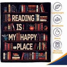 Book Lover Blanket Gifts For Women - Readers Gift Library Print Themed Throw For Teacher Kids Teen Adults Librarian Soft Fleece Cozy Couch Birthday Christmas Lightweight Blanket - Dragon 1 - View 4