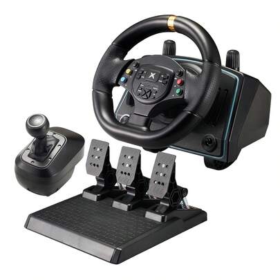 DOYO Racing Wheel With 1080° Rotation, Hall Effect Pedals, 6-Speed Shifter & Dual Vibration Compatible With Xbox Series X|S Compatible With Xbox One Compatible With PS4 Compatible With PS3  Compatible With Nintendo Switch For Android PC