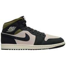 Nike Air Jordan 1 Mid SE Off Noir Medium Olive HV4091-102 Men Fashion Sneakers New - Off Noir 中等橄欖 - 查看 2