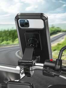 Waterproof Motorcycle/Bike Phone Mount - Abs 360° Rotatable, Extendable & Rainproof Magnetic Telescopic Phone Holder With Ipx6 Waterproof Case, High-Sensitivity Touchscreen & Camera Window - Multicolor - View 11