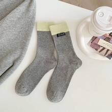 Women Crew Socks - 大紅 - 查看 7