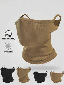 1/2 buah Masker Wajah Bersepeda Luar Ruangan, Cocok untuk Musim Gugur dan Musim Dingin, Masker Bersepeda Tahan Angin, Penutup Kepala Motor Unisex, Masker Wajah Bernapas, Pelindung Wajah - MultiWarna - View 1