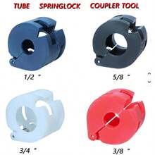 22-Piece Car AC Repair Kit - Refrigerant Line Quick Connect Release Tools - Fuel Line And Compressor Disconnect Set - Red - View 4