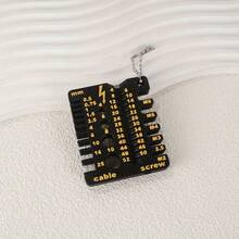 便携式手持精密螺丝螺栓量规 | 多功能双面厚度及直径测量工具，适用于DIY电气维修项目