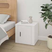 vidaXL Nachttische 2 Stk. Hochglanz-Weiß 50x39x47 Cm - Bianco - Visualizzare 3