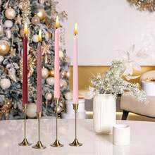 10 Inch Pink Gradient Taper Candles,Set Of 4 Tapered Candle, Tall Candlesticks,Conical Stick Candles,Less,For Home Dinner, Party, Wedding, Halloween, Christmas (Pink Series, 10inch){Inchcolor_nameinch:InchPinkseriesinch,Inchsize_nameinch:Inch10inchinch} - 粉紅色系列 - 查看 3