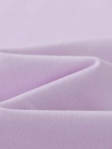 1件女童酷炫破洞小熊印花短袖T恤，柔软亲肤面料，日常休闲夏季款式 - 紫色 - 查看 7