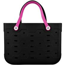 1pc Extra-Large Capacity EVA Women's Beach Bag, Solid Color Waterproof EVA Tote Bag, Stylish And Easy-To-Clean Rubber Handbag, Beach Bag, Backpack, Travel Essential, Suitable For The Beach, Camping, Vacation, Shopping - EVA Basket Bag - Nhiều màu - Xem 7