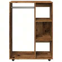 vidaXL Kleiderständer Altholz-Optik 80x40x110 Cm Holzwerkstoff - Giallo - Visualizzare 5