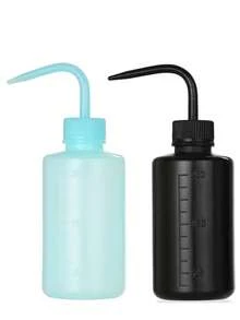 1-2 件 8.45/16.9 盎司塑料挤压瓶 - 冲洗瓶浇水工具、植物和花卉多肉植物浇水瓶（带塑料弯嘴）、盆栽植物尖嘴浇水瓶、纹身清洁瓶