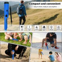 Handheld Metal Detector Probe, Waterproof GP Pointer, Treasure Hunting Locator Detector, Suitable For Adults & Teenagers - Orange, Black, Blue, Green, Christmas Eve, Father's Day Gift - Blue - View 4