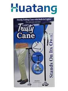 BASTON PLEGABLE CON LUZ - Negro - Ver 8