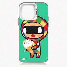 1 Funda de Teléfono de Moda Anime  S Japonesa IMD Color Carcasa Plateada Compatible con 17 Air 16 15 14 13 12 11 Pro Max Plus Air - Blanco-LYF090692 - Ver 3