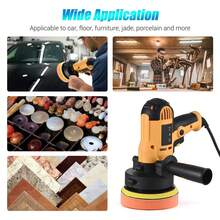 800W Car Polisher Buffer Sander Polishing Machine Kit Waxing, Buffer Waxer 5-Inch, Variable Speed Car Polisher 600-3700RPM With Detachable Handle/ 2PCS Self-Adhesive Board/ 3PCS Flat Sponge/ 2PCS Wave Sponge/ 5PCS Sandpaper/ 3PCS Wool Balls/ 6PCS Blue (Coral Fleece Cover)/ 2PCS White (Fluffy Cover), For Car Polishing,Floor Waxing, Metal Rust Removal, Furniture Waxing, Jade Polishing,Equipped With Polishers Kit - Xem 11