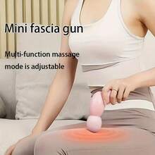 Pistola de masaje de mano, masajeador muscular portátil, mini masajeador de relajación muscular para mujeres, recargable por USB, diseño compacto y ligero, batería de litio de 1200mAh, apto para uso en casa, oficina o viaje