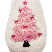 Pantuflas térmicas de árbol de Navidad rosa para mujer, pantuflas interiores suaves y cálidas con forro polar para otoño/invierno, Galentines, Puppy, Carnaval, zapatos, selecciones de primavera y verano, regalos para damas de honor, habitación, decoración de dormitorio, playa, viaje, para hombres, para mujeres, vacaciones, Día de la Mujer, artículos esenciales de viaje, recuerdos de boda, Y2k, dormitorio, accesorios de coche para mujeres, decoración de cocina, cosas lindas - Multicolor - Ver 5