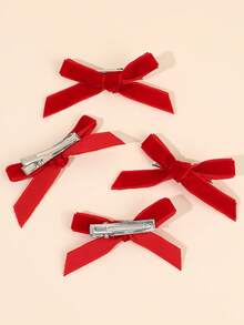 10 Stück Samt Haarschleifen für Mädchen als Valentinstag Geschenke, Mädchen Haarschmuck