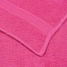 vidaXL Handtücher 4 Stück Rosa 50x100 Cm 360 G/M² 100% Baumwolle - Rosso - Visualizzare 6