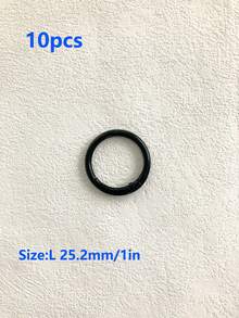10pcs Spring O-Ring Alloy Buckle Portable Hook Clip Key Ring DIY Accessory For Keychains Bags Wallets Handbags And Pet Leashes School Supplies - Silver - View 19