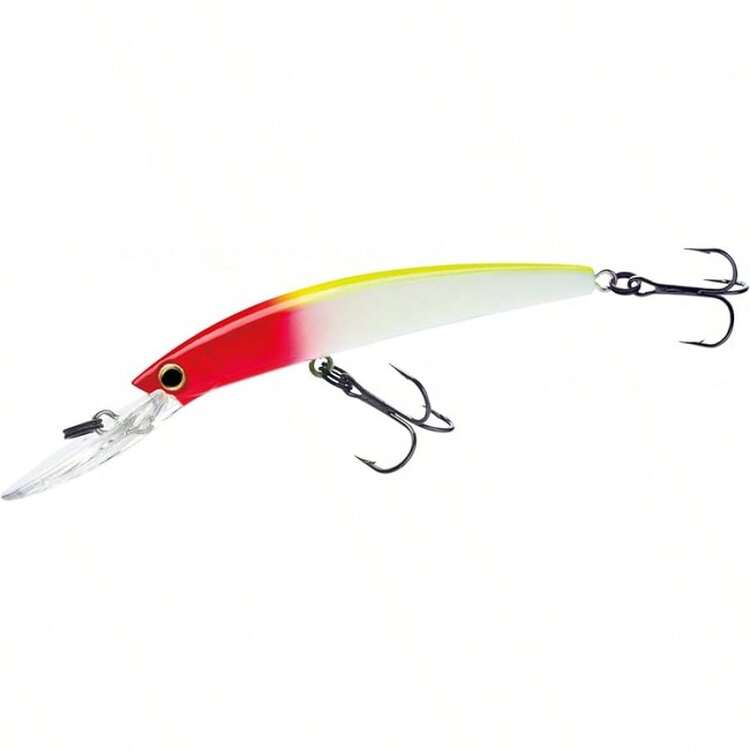Crankbait de buceo extra profundo Yo-Zuri Crystal Minnow flotante para walleye - Payaso 5 1/4 pulgadas - Añade 6
