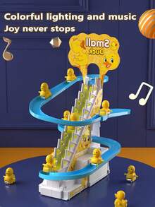 3-6 Years Old Kids Interactive Climbing Duck Toy - Electric Track, Educational Toy With Music And Lights, Ideal Birthday Gift - Multicolor - View 3