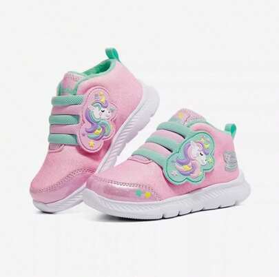 Skechers 新款女童卡通加绒休闲运动鞋