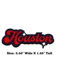 1PC Los Angeles Sparkle Script Patch White/Blue Baseball Sports Embroidered Iron On