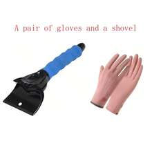 Fashionable And Warm Gloves + Snow Shovel User Plus Velvet Gloves For Winter Vehicle De-Icing, Snow Shovel Removal, Ice Scraper