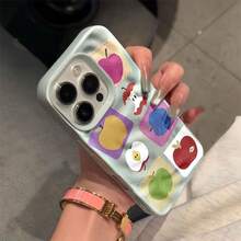Funda divertida para phone, compatible con phone 11, 15 Plus, 16 Pro, 14 y 12 Pro, con estampado de meteorito. Resistente a golpes. - azul claro - Ver 4