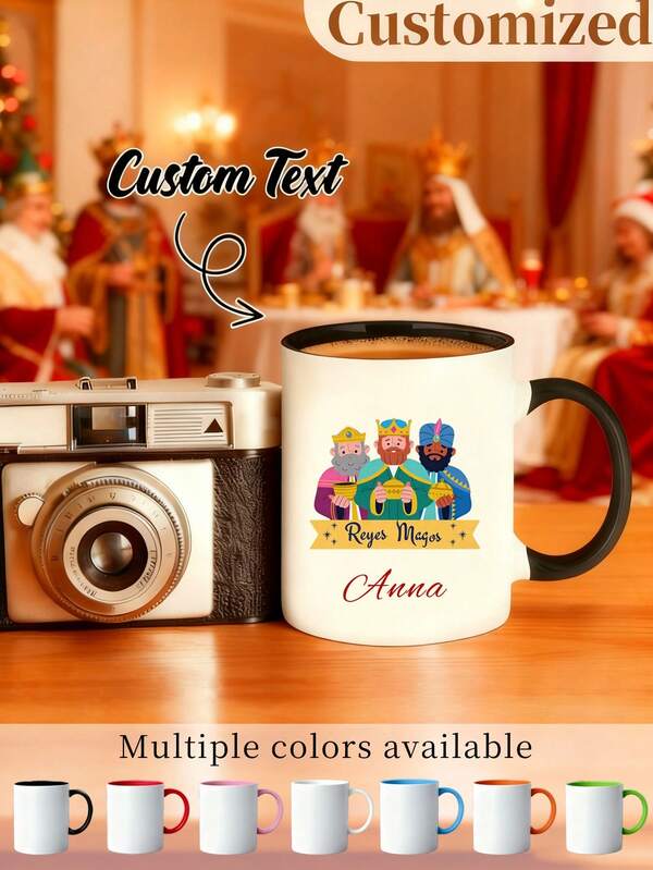 1 Pc Personalized Coffee Mugs Customized Ceramic Mugs With Your Text, Custom Mr Mrs Coffee Mugs, Husband And Wide Mugs, Bride And Groom Set, New Wife GiftCustomized Advertising Mugs For Coffee Shops 11 Oz Mugs