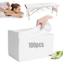 Massage Table Sheets & Headrest Covers - White - View 1