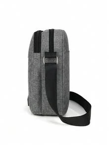 Large Capacity Fashion Men's Shoulder Diagonal Messenger Bag, Multi-Functional Adjustable Strap Zipper Closure, Multi-Compartment Practical Storage Men's Bag Festival