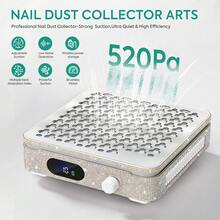 Professional Nail Dust Collector, Suitable For Manicure, Rhinestone Manicure, Acrylic Gel Manicure Polishing And More - 查看 2