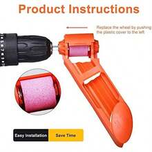 Bohrerschärfer, tragbares Diamantbohrer-Schärfwerkzeug zum Schleifen von Eisenbohrern, Handwerkzeug, passend für einen Breitenbereich von 2–12,5 mm