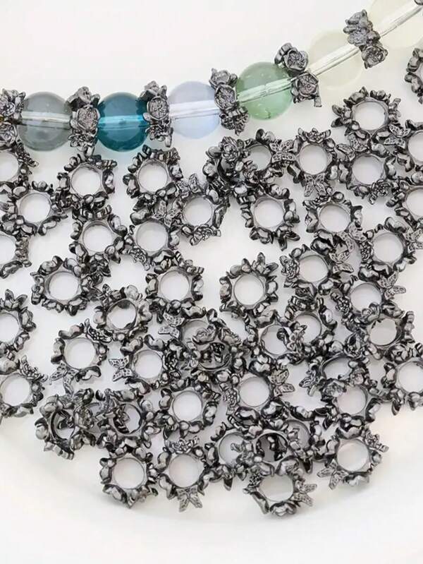 20/10 Handmade Jewelry Spacer Beads. Butterfly Flower Spacer Beads. Hypoallergenic And Oxidation-Resistant. Suitable For Pairing With Various Bracelets, Necklaces, And Other Jewelry. Can Be Used For DIY Jewelry Making, Such As Necklaces, Pendants, And Beaded Jewelry.