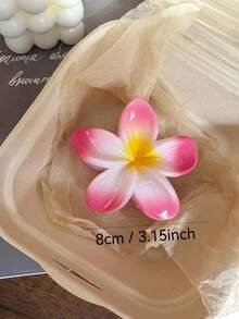 2 Stück Minimalistische Farbverlauf Acryl Blumen Haarklammern für Frauen, elegante vielseitige Haarzubehör geeignet für Feiertage, Alltagstragen, Weihnachten Winter Haarklammer