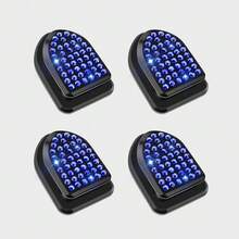 4 قطع من خطاطيف السيارة الصغيرة متعددة الوظائف المزينة بالكريستال والراين ستون، خطاطيف لتعليق المفاتيح والكابلات والأقنعة على لوحة القيادة، ديكور داخلي للسيارة، لون أبيض